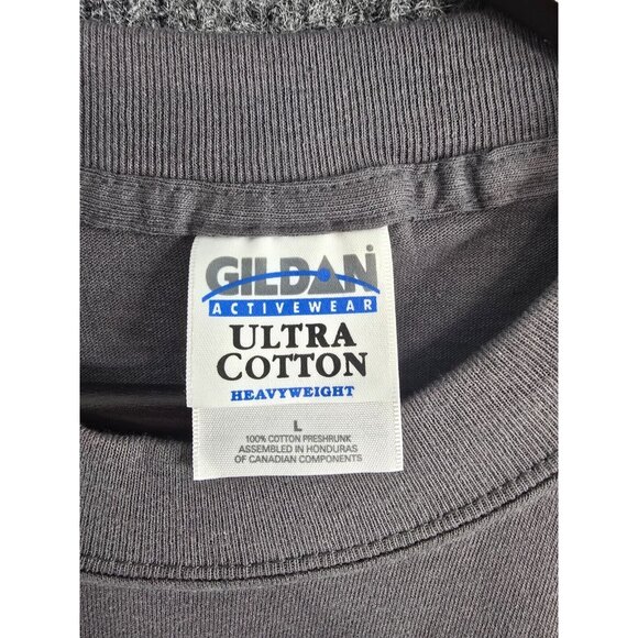 Vintage Y2K 2000s Dont't Wag the Dog Tshirt Dark Gray Red Graphic 100% Cotton - Picture 3 of 7